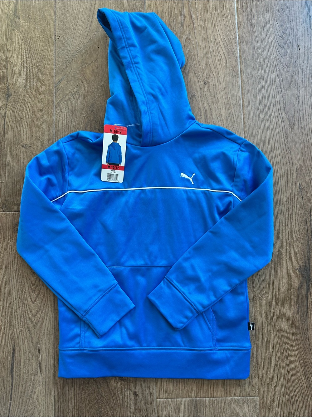 PUMA Big Kids Blue Hooded Pullover Sweatshirt size 10-12